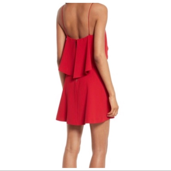 ALICE + OLIVIA LAYERED RUFFLE DRESS - Picture 6 of 8